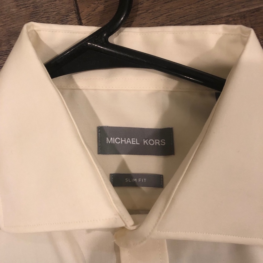 Mens Micheal Kors slim fit dress shirt